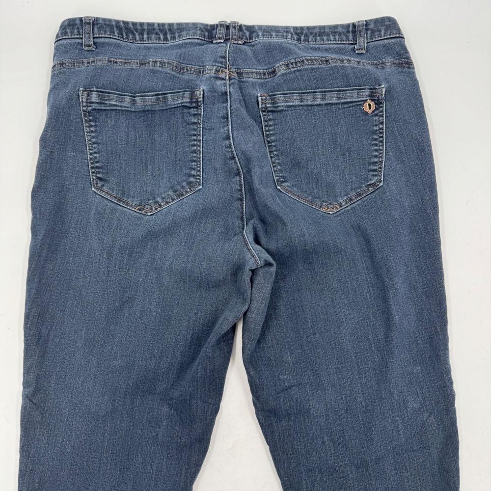 Democracy Ab Technology Women's Jeans Size 14 Dark Wash Slim Fit Stretch - Picture 9 of 11